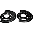 924-223 Rear Brake Dust Shields Black, Steel, OE Solutions Series