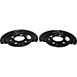924-223 Rear Brake Dust Shields Black, Steel, OE Solutions Series