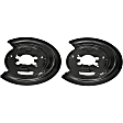 924-225 Rear Brake Dust Shields Black, Steel, OE Solutions Series
