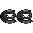 924-225 Rear Brake Dust Shields Black, Steel, OE Solutions Series