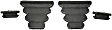 924-235 Rear Brake Dust Shields Black, Steel, OE Solutions Series