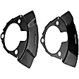 924-236 Front Brake Dust Shields Black, Steel, OE Solutions Series