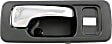 92428 Front, Passenger Side Black Interior Door Handle, Without Door Lock Button, Help Series