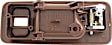 92430 Front, Passenger Side Brown Interior Door Handle, Without Door Lock Button, Help Series