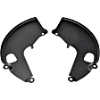 924-371 Front Brake Dust Shields Black, Steel, OE Solutions Series