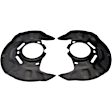 924-372 Front Brake Dust Shields Black, Steel, OE Solutions Series