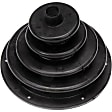 924-5406 HD Solutions Series Shift Boot - Black, Rubber, Direct Fit, Sold individually
