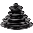 924-5406 HD Solutions Series Shift Boot - Black, Rubber, Direct Fit, Sold individually