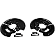 924-657 Rear Brake Dust Shields Black, Steel, OE Solutions Series