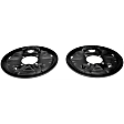 924-658 Rear Brake Dust Shields Black, Steel, OE Solutions Series