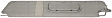 924-8001 Sun Visor, Gray, Vinyl, Sold Individually, HD Solutions Series