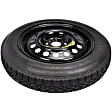 2017 Hyundai Accent - Wheel and Tire Package - Black, Steel, Direct Fit, Sold individually