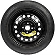 2017 Hyundai Accent - Wheel and Tire Package - Black, Steel, Direct Fit, Sold individually