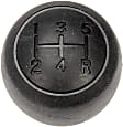 926-328 OE Solutions Series Shift Knob - Black, Rubber and plastic, Direct Fit, Sold individually