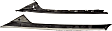 926-450 Driver Side Pillar Trim - Black, Set of 2