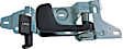 92664 Front, Passenger Side Gray Interior Door Handle, Help Series