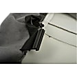 926-844 Front Row Seat Cover, Gray, Fabric, Plain Design, Bucket Seat OE Solutions Series