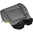 926-861 Front, Driver Side Seat Cover, Black, Made of Fabric, Black Design, Bucket Seat OE Solutions Series