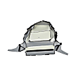 926-868 Front, Driver Side Cushion Seat Cover, Black, Made of Fabric, Plain Design, Bucket OE Solutions Series