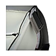 926-868 Front, Driver Side Cushion Seat Cover, Black, Made of Fabric, Plain Design, Bucket OE Solutions Series