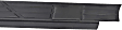 926-938 Bed Rail Cap, Black, Plastic
