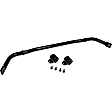 927-106 Front Sway Bar Kit, Steel, 0.58 in., Black