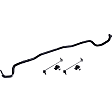 927-111 Front Sway Bar Kit, Powdercoated Black