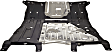 927-803 Front, Driver or Passenger Side, Center, Lower Engine Splash Shield, OE Solutions Series