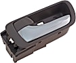 92915 Front Or Rear, Driver Side Brown bezel with chrome lever Interior Door Handle, With Door Lock Button, Help Series