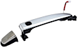 93019 Rear, Driver or Passenger Side Black Exterior Door Handle, Without Key Hole, Help Series