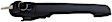 93130 Front, Driver or Passenger Side, or Rear, Passenger Side - Cargo Textured Black Exterior Door Handle, With Key Hole, Help Series