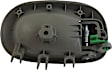 93281 Rear, Driver Side Gray Interior Door Handle, Without Door Lock Button, Sedan, Help Series