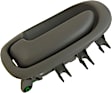 93281 Rear, Driver Side Gray Interior Door Handle, Without Door Lock Button, Sedan, Help Series