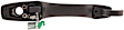 93396 Front, Passenger Side Smooth Black Exterior Door Handle, With Key Hole, Help Series