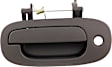 93469 Front, Driver Side Smooth Black Exterior Door Handle, With Key Hole, Help Series