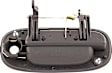 93469 Front, Driver Side Smooth Black Exterior Door Handle, With Key Hole, Help Series