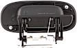 93474 Rear, Passenger Side Smooth Black Exterior Door Handle, Without Key Hole, Help Series