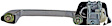 93502 Chrome Exterior Door Handle, With Key Hole, Help Series