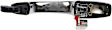 93540 Rear, Driver Side Chrome Exterior Door Handle, Without Key Hole, Help Series