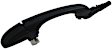 93552 Front, Passenger Side Matte Black Exterior Door Handle, Without Key Hole, Help Series