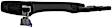 93552 Front, Passenger Side Matte Black Exterior Door Handle, Without Key Hole, Help Series