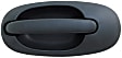 93591 Driver Side, Sliding Door Textured Black Exterior Door Handle, Without Key Hole, Help Series