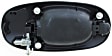 93592 Passenger Side - Side Sliding Door Textured Black Exterior Door Handle, Without Key Hole, Help Series