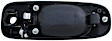 93608 Front, Passenger Side Black Exterior Door Handle, With Key Hole, Help Series