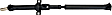 936-222 Rear Driveshaft, Rear Wheel Drive, 4-Door, 56 in. Length