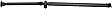 936-811 Rear Driveshaft, Manual Transmission/Automatic Transmission, 56.4 in. Length, Greaseable, Non-adjustable