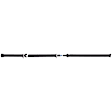 936-993 Rear Driveshaft, 4 X 2, Cab & Chassis - Conventional, 123.74 in. length, OE Solutions Series