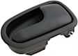 93839 Front Or Rear, Passenger Side Gray Interior Door Handle, Without Door Lock Button, Help Series