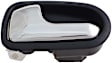 93846 Front Or Rear, Driver Side Chrome Interior Door Handle, Without Door Lock Button, Help Series