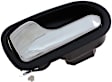 93846 Front Or Rear, Driver Side Chrome Interior Door Handle, Without Door Lock Button, Help Series
